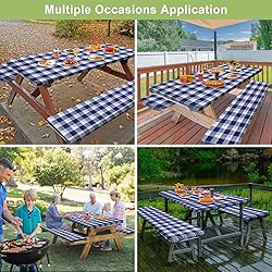 Picnic Table Cover with Bench Covers Camping