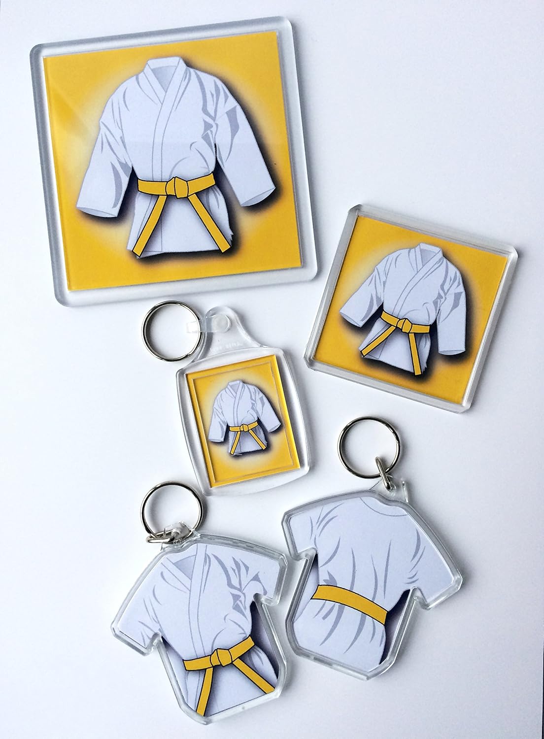 Yellow Belt Martial Arts gifts White Gi, Karate, Kickboxing, Judo, Ju