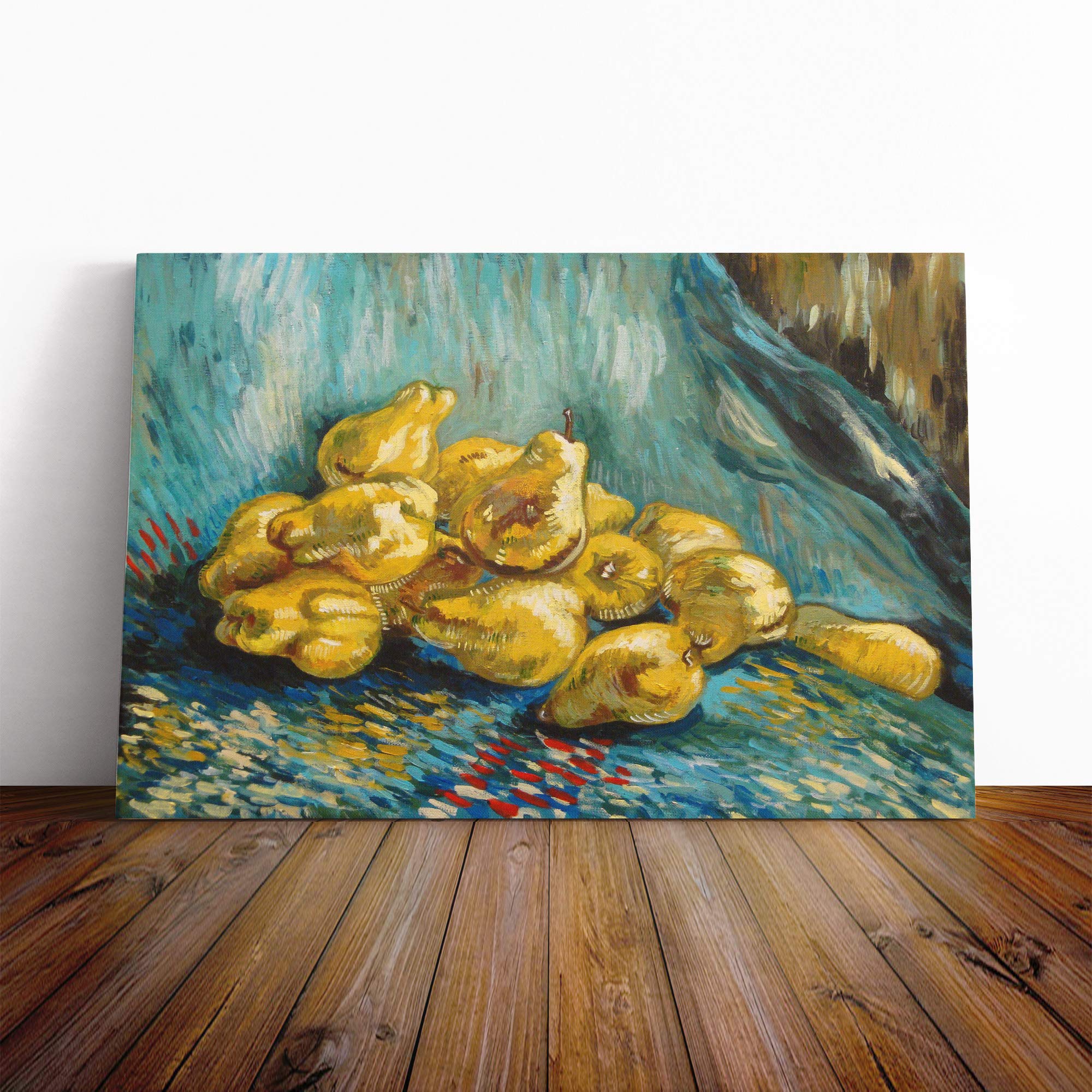 Vincent Van Gogh Pears Canvas Print | Gallery Wrapped 30mm Frame Wall Art | 20x14 inches | Ready to Hang | Modern Still Life Picture | Living Room Bedroom Lounge Office