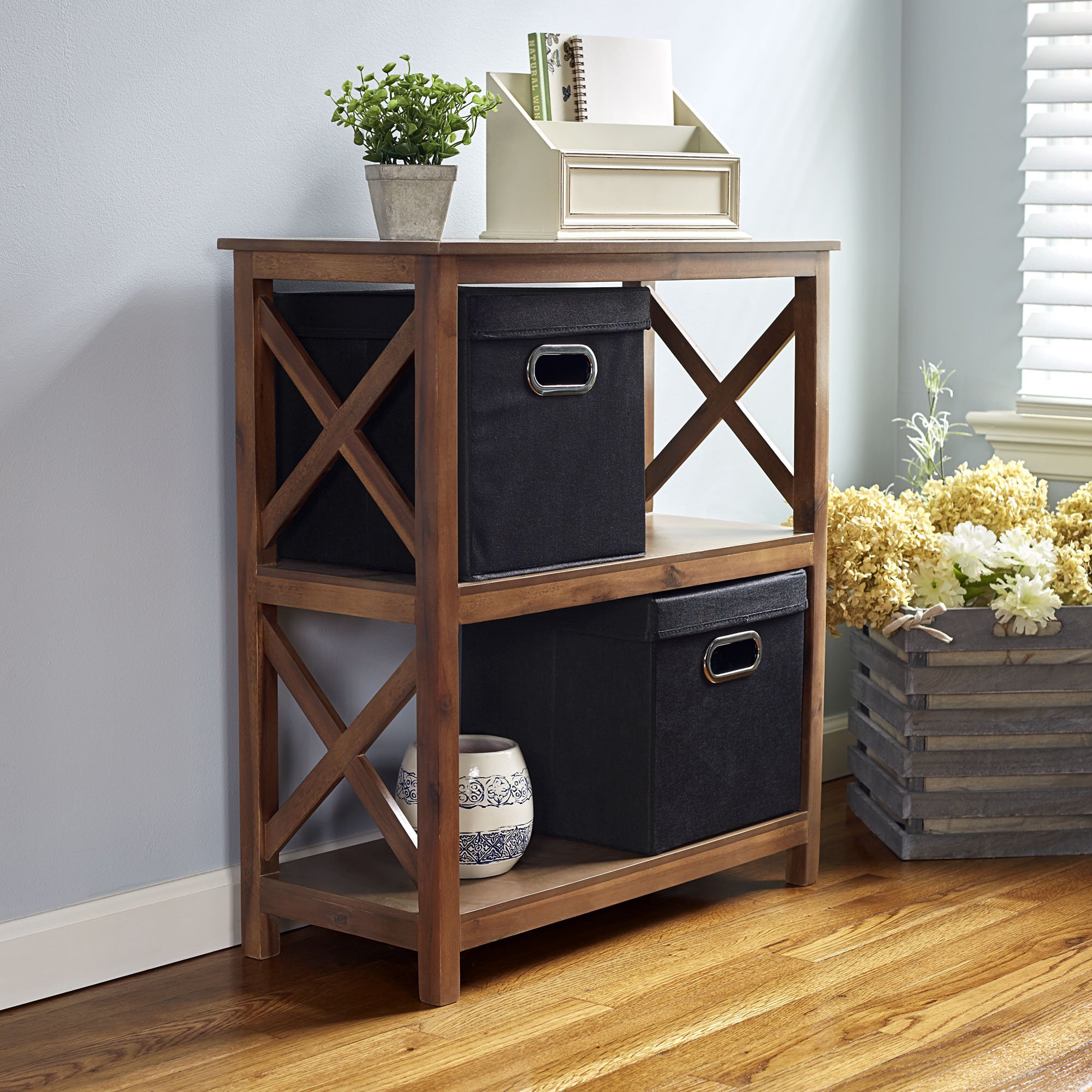 Household Essentials 341 Decorative Storage Cube Set with Removable