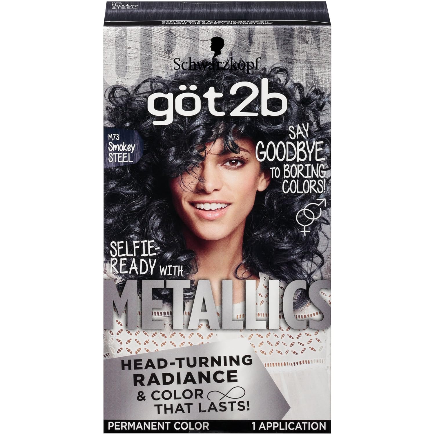 Buy Got2b Metallic Permanent Hair Color M73 Smoky Steel Online At