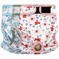 Grecle Washable Female Dog Diapers (3 Pack) - No