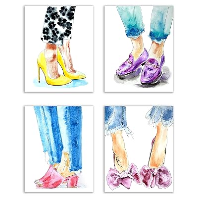 Fashion Heels Wall Art Prints Set of 8x10 Inches Kuwait Ubuy
