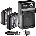 BM Premium 2-Pack of LP-E10 Batteries and Battery Charger for Canon EOS Rebel T3, T5, T6, T7, T100, Kiss X50, Kiss X70, EOS 1100D, EOS 1200D, EOS 1300D, EOS 2000D, EOS 4000D Cameras