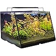 Lifegard Aquatics Full-View Aquarium with Built-in Back Filter- Patented Angle Design - Empty - No Accessories - 5 Gallons