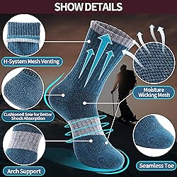 Anlisim Merino Wool Socks for Women Hiking Thermal