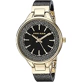 Anne Klein Women's Premium Crystal Accented Resin Bangle Watch
