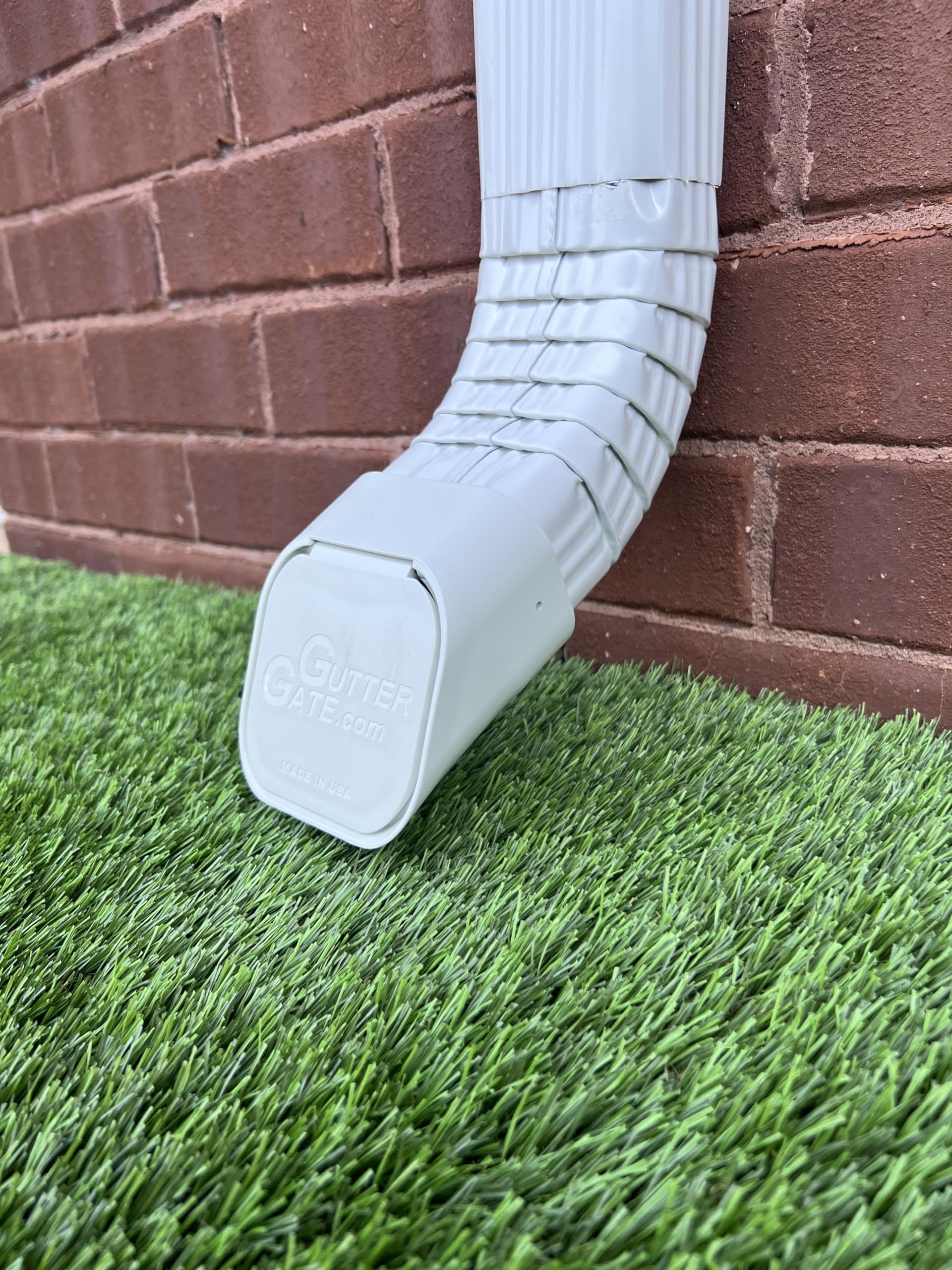 GutterGate 2"x3" Type-A White Gutter Downspout