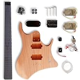 BexGears DIY Headless Style Electric Guitar Kits Mahogany Body Hard Maple neck You Build The Guitar