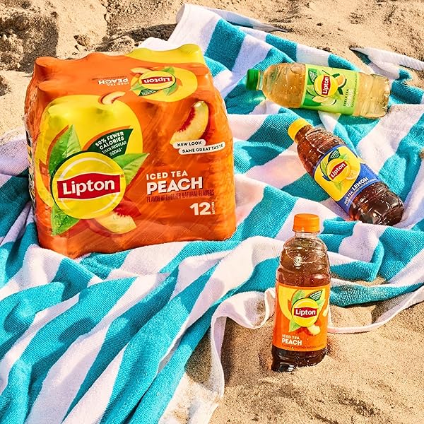 LIPTON ZERO SUGAR ICED TEA, GREEN TEA CITRUS, 16.9 FL OZ BOTTLES, (12 PACK), 100% DV VITAMIN C