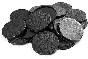 EasyPegs 60mm Textured Plastic Round Bases Wargames Table Top Games 25 Count