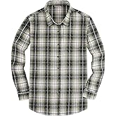 WARHORSEE Plaid Flannel Shirts for Women Long Sleeve, Loose Fit Womens Casual Flannels Button Down Shirts Blouses Tops