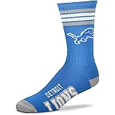 For Bare Feet Men's NFL 4-Stripe Deuce Performance Crew Socks