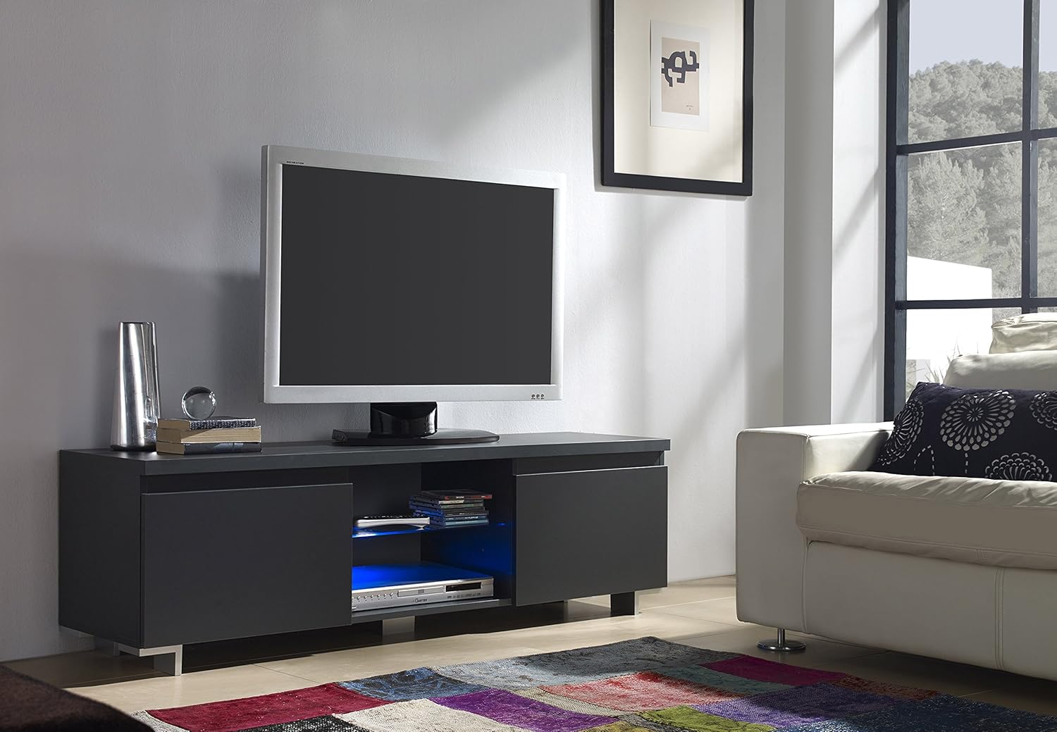 meuble tv anthracite