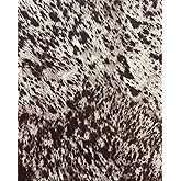 Suede Velvet Longhorn Spotted Cow Print Cowabunga Fabric Upholstery / 54