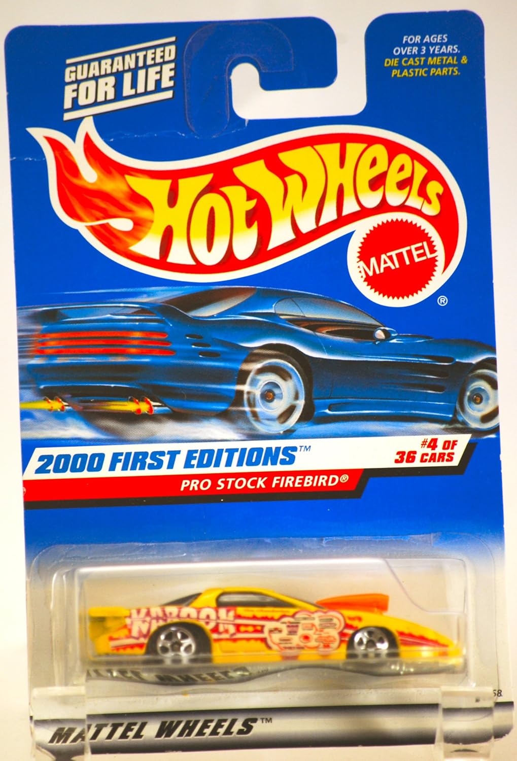 ford pro stock for sale on Amazon Com 2000 Mattel Hot Wheels Pro Stock Firebird Yellow 2000 First Editions 4 Of 36 Cars 1 64 Scale Die Cast Metal Moc Limited Edition Collectible Toys Games