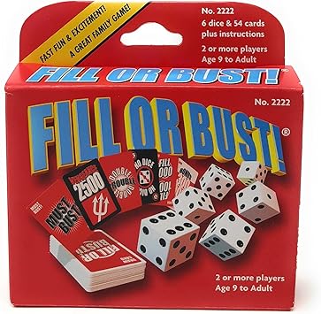 Bowman Games Fill or Bust Great Card and Dice Game