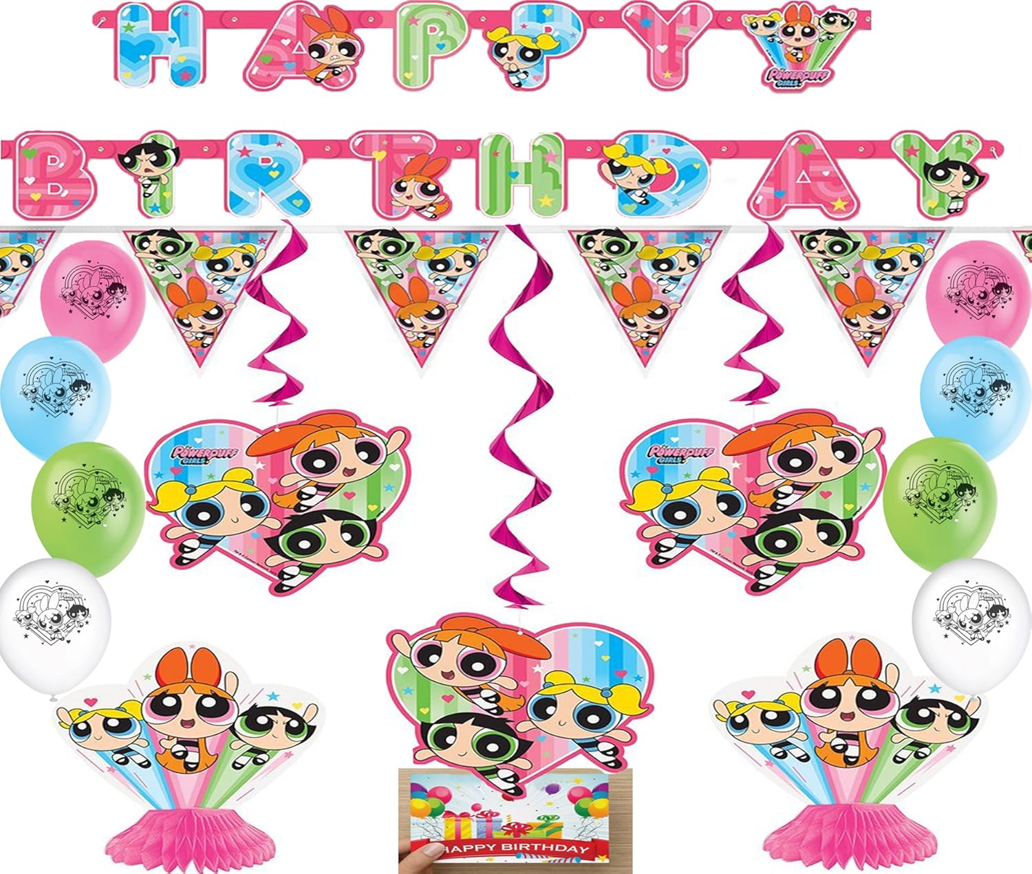 The Powerpuff Girls Deluxe Party Decorating Kit Amazon Co Uk