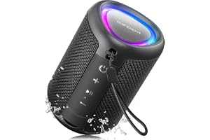 Portable Bluetooth Speaker Beach Essentials: IPX5 Waterproof for Outdoor/Powerful HD Sound/Dynamic Light/All Day Playtime/Wireless BT 5.3/TWS Pairing, Travel|Camping|Pool Accessorie, School Supplies
