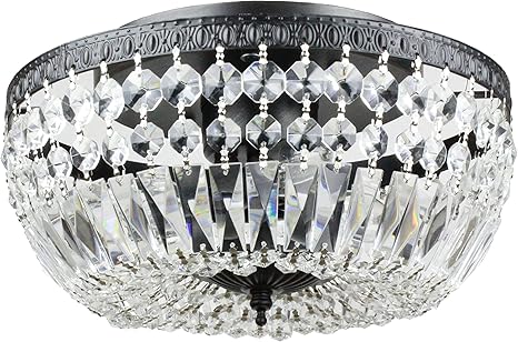 glam flush ceiling light