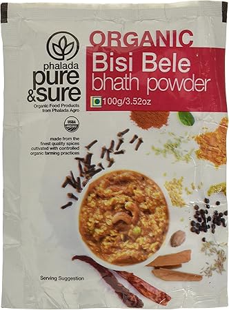 Pure & Sure Organic Powder, Bisibelebath, 100g