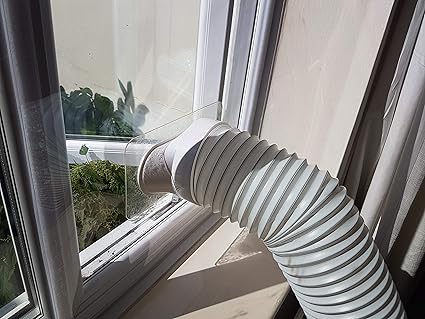 Burfam Air Conditioner Window Vent Kit For Universal Size Windows Transparent Good Looking And Simple To Fit Windows Up To 1250mm X 1050mm Any Shape Opening Out Or Inwards Amazon Co Uk Kitchen