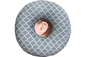 BVOKQUC Ear Piercing Pillow for Side Sleepers Pillows with Holes for Ear Pain,Donut Pillow for Ear Side Sleeping Pillow for Adults CNH Ear Pain Relief Pressure Sores Ear Pillow with Hole in Center