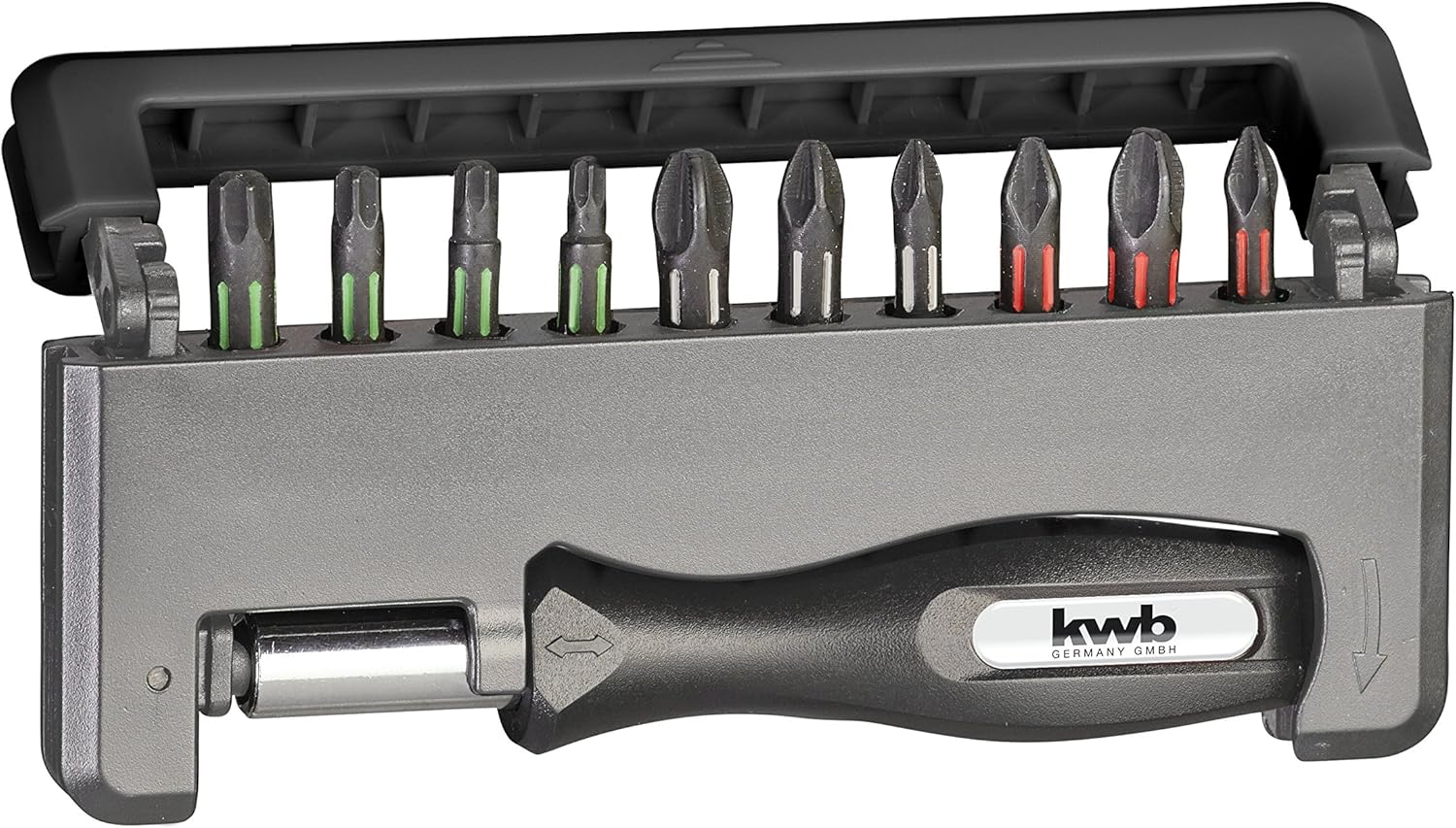 kwb 152010 Cell Phone Torsion Bit Box - 12-TLG. incl. Bit holder and handle, Multicolor, Variety pack - Image 5