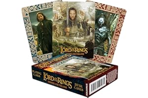 AQUARIUS Lord of the Rings Playing Cards - LOTR Heroes and Villains Themed Deck of Cards for Your Favorite Card Games - Officially Licensed LOTR Merchandise & Collectibles - Poker Size