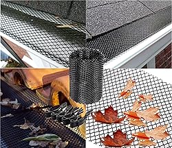 2-Pack Plastic Gutter Guard Mesh Roll 6” x 20Ft