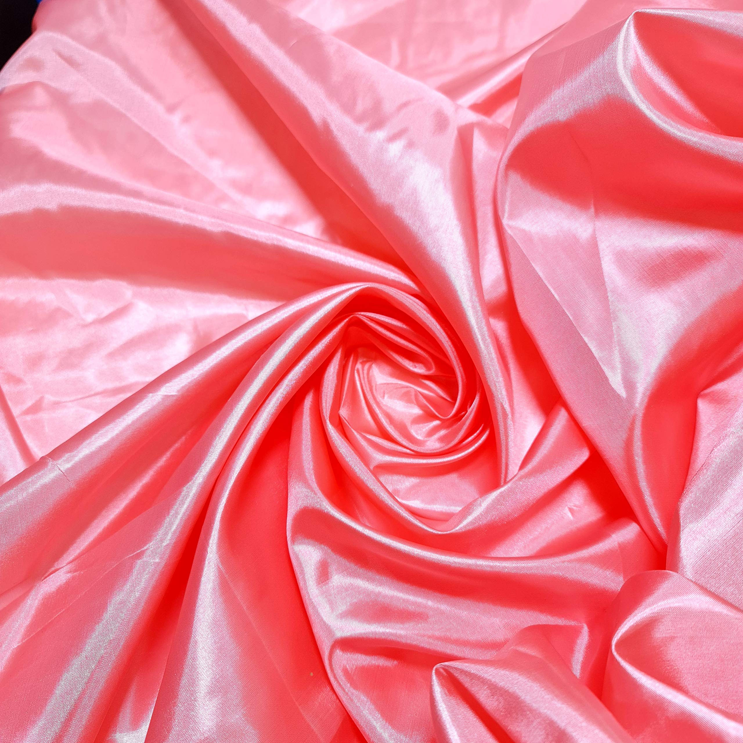 Habotai Dress Skirt Jacket Anti Static Lining Decor Fabric 150cm STH Available in 45 Colours (Coral, 2 Meter)