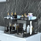 DEKAVA Under Sink Storage 2 Pack 2 Tier Sliding Organiser Black view 3