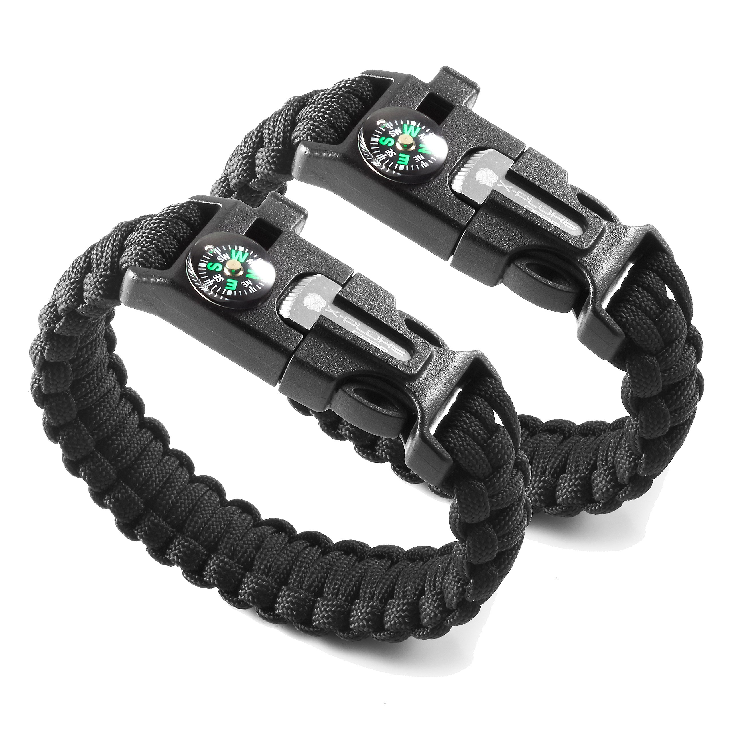 XPlore Gear Emergency Paracord Bracelets Set of 2 The Ultimate