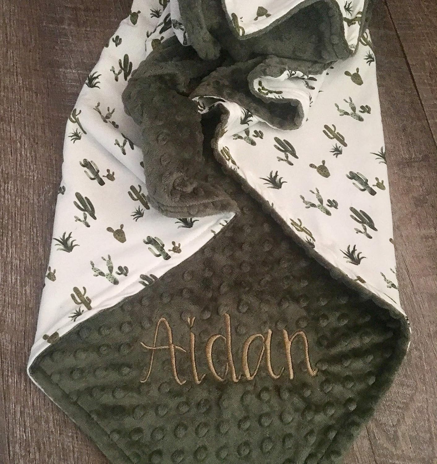 cactus baby blanket