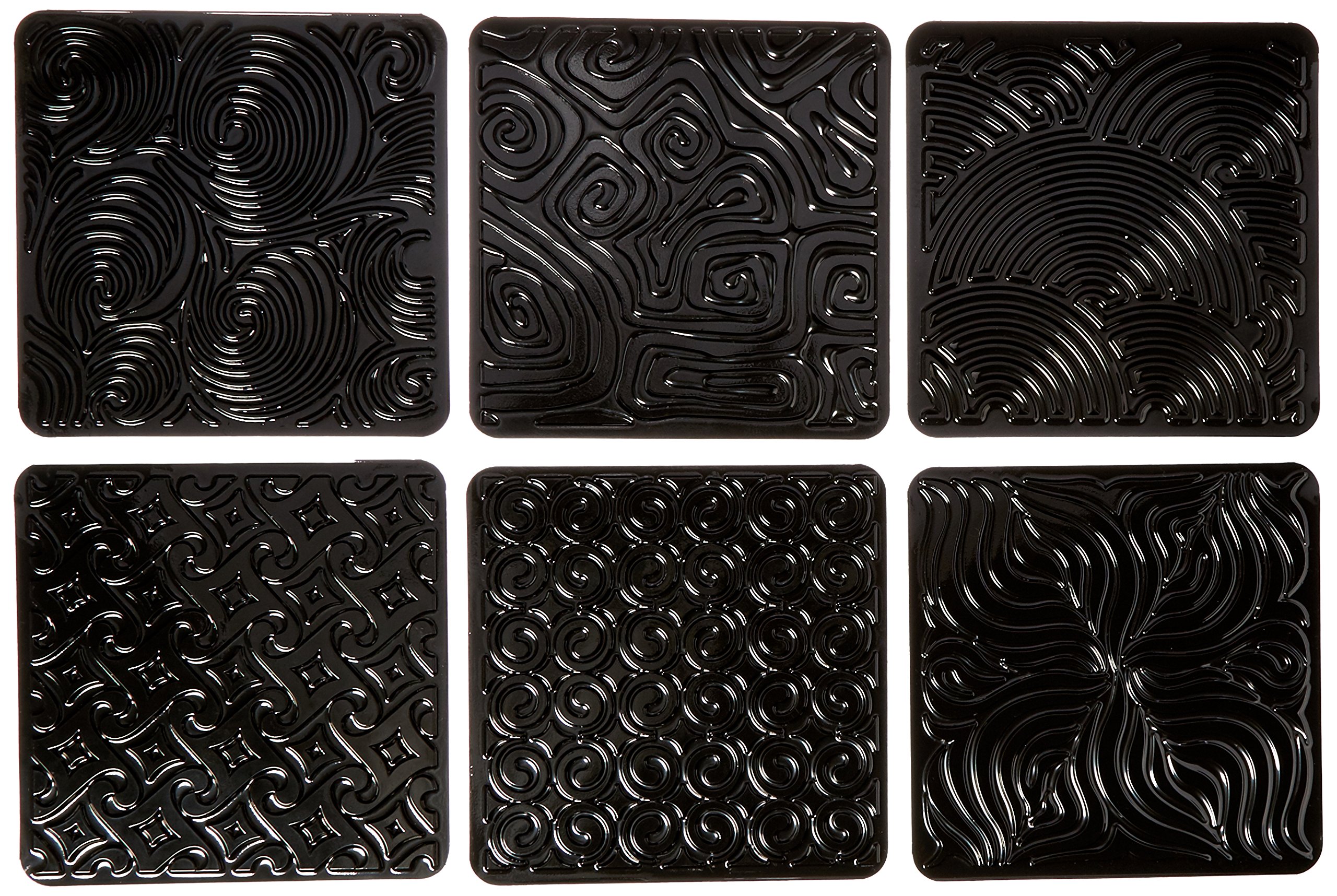 Cedar Canyon Textiles Plastic Artist's Paintstiks Rubbing Plates-Curves