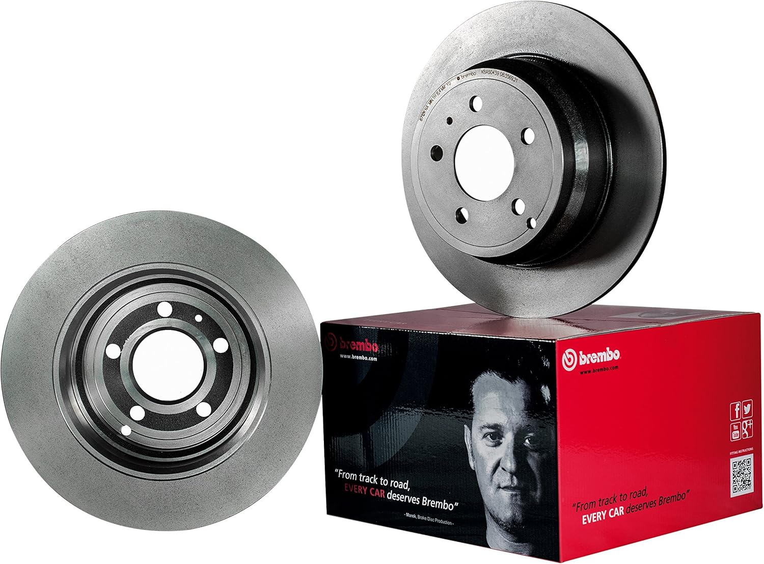 Brembo 09.A201.11 Front Brake Disc Single Piece Amazon.co.uk Car