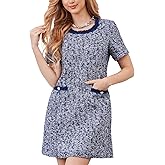 M.Infisavo Women’s Tweed Jacket Dress with Pockets Short Sleeve A Line Mini Elegant Bodycon Vintage Casual Crew Neck Dresses