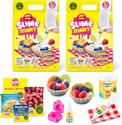 Slime Mart Small Bag 2PK by ZURU Blueberry Tart Slime Kit for Kids