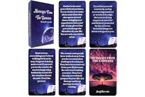 GZXINKE Messages from The Universe Oracle Cards, Love, Finance, Career, Spiritual Advice Oracle Deck, Help You Find Strength When You are Down