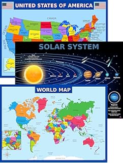 Amazoncom Round World Products Rwpdm006 Children Map Of