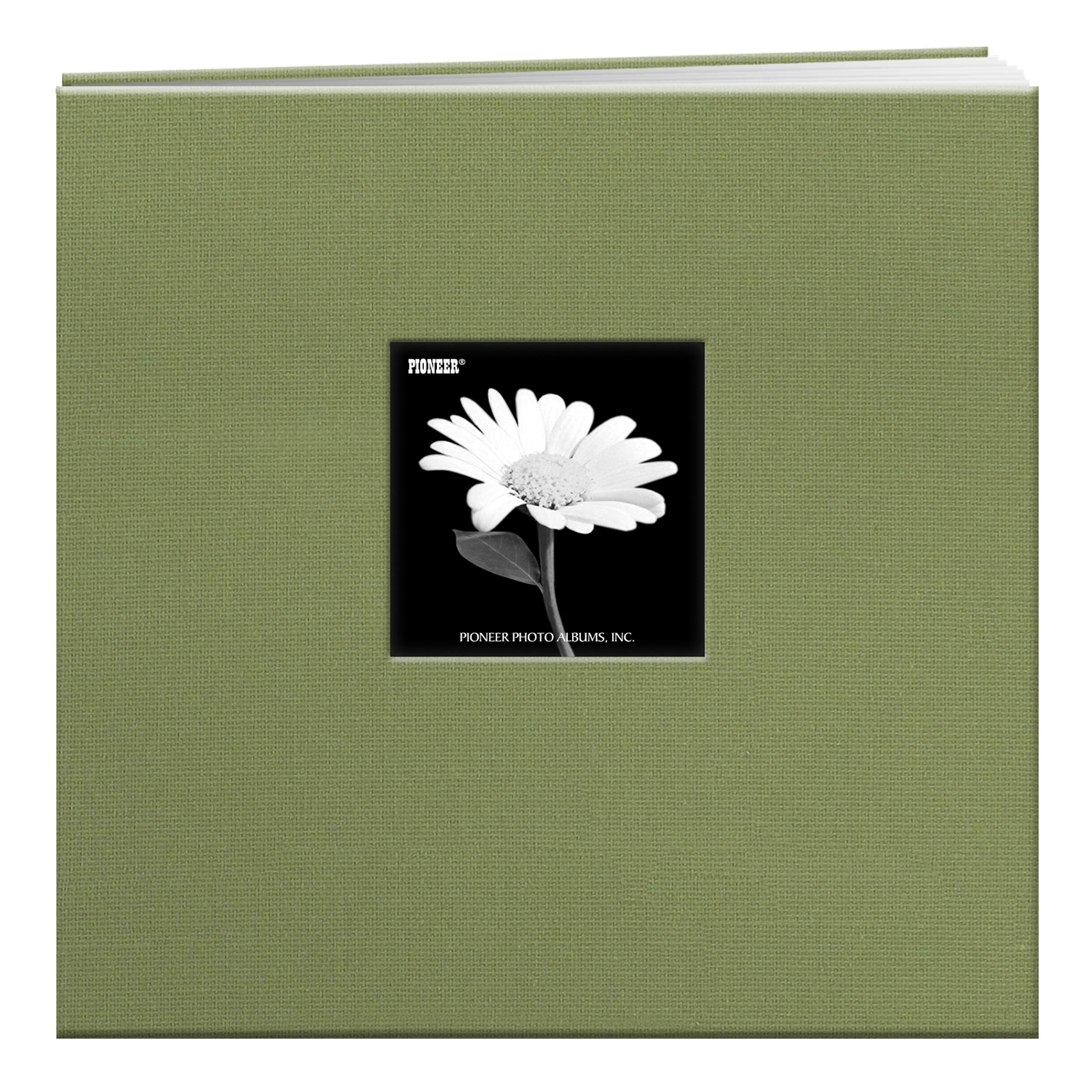 Pioneer 12 x 12-inch Book Cloth Cover Post Bound Album, Sage Green