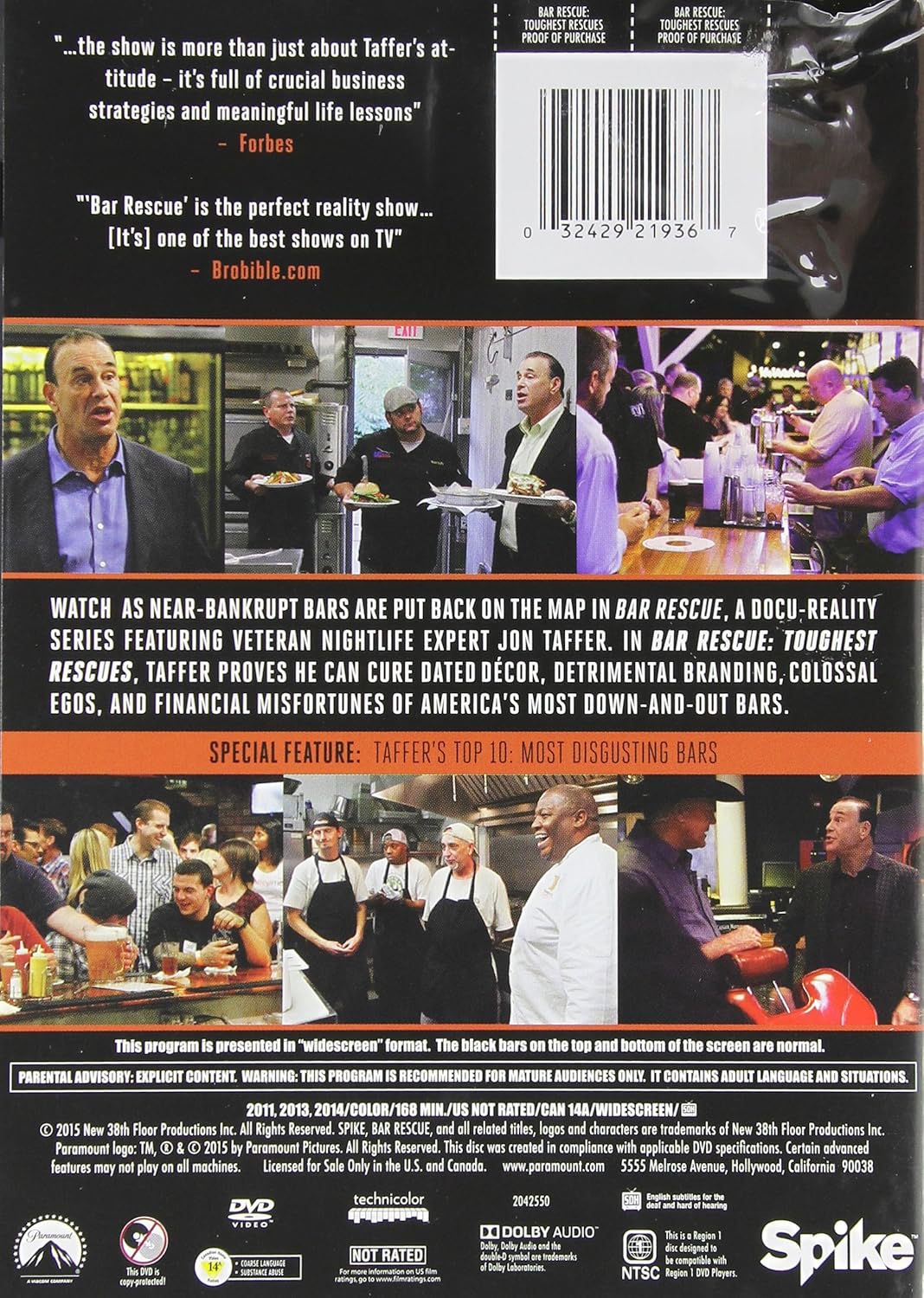 Bar Rescue Toughest Rescues Amazon.ca Jon Taffer DVD