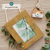 ODOXIA Baby Milestone Blanket Leaves Cotton Muslin 115 x 115 cm Includes Frames view 3