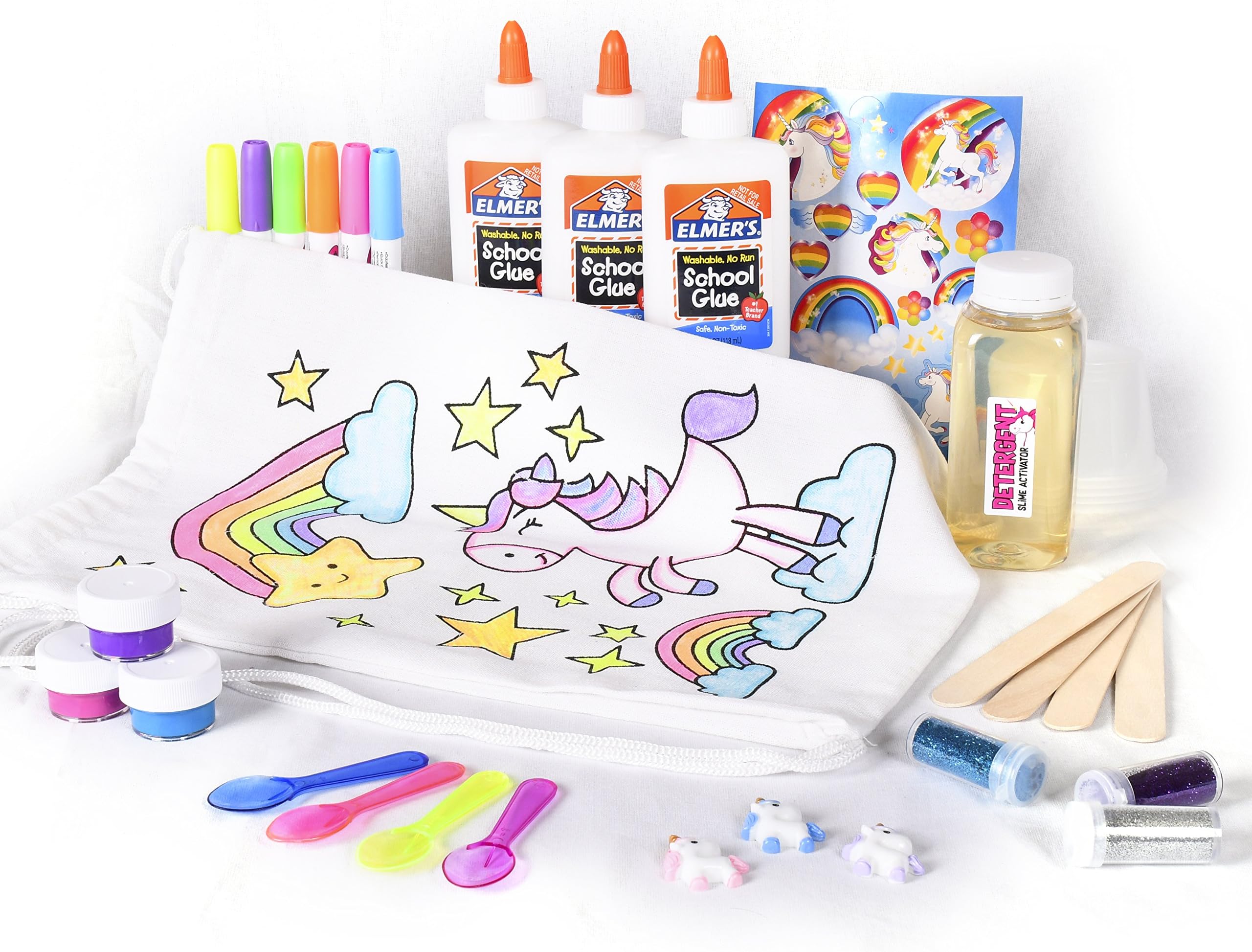 Mr. E=mc2 Unicorn Slime Kit | Includes All Slime Supplies to Make Your Own Fairy, Galaxy, Rainbow, Charm, Glitter Slime | Girls Stuff for Ultimate DIY Slime Set | Great Gift Idea