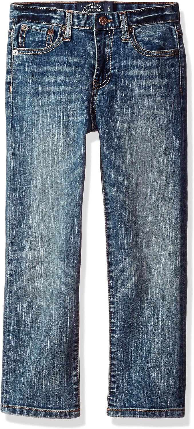 Lucky Brand Boys' 5-Pocket Skinny Fit Denim Jean: Clothing