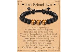 EFVISD Best Ever Gifts for Mens Teen Boys, Beads Bracelet Gifts for Son in Law, Friend, Brother, Father in Law, Brother in Law, Uncle, Boyfriend, Grandpa, Dad, Son, Grandson, Nephew, Daddy, Dad to Be, Stepdad, Papa, Husband -Graduation Birthday Anniversary Christmas Valentines Day Gifts for Him