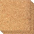 Go4Cork Large Square Adhesive Cork Tiles - 19.7" x 19.7", Pack of 4 | Sticky Back Eco Cork Tiles | Multipurpose for Crafts & Home, Classroom & Office Organization Decor | Anti-Slip & Easy to Use
