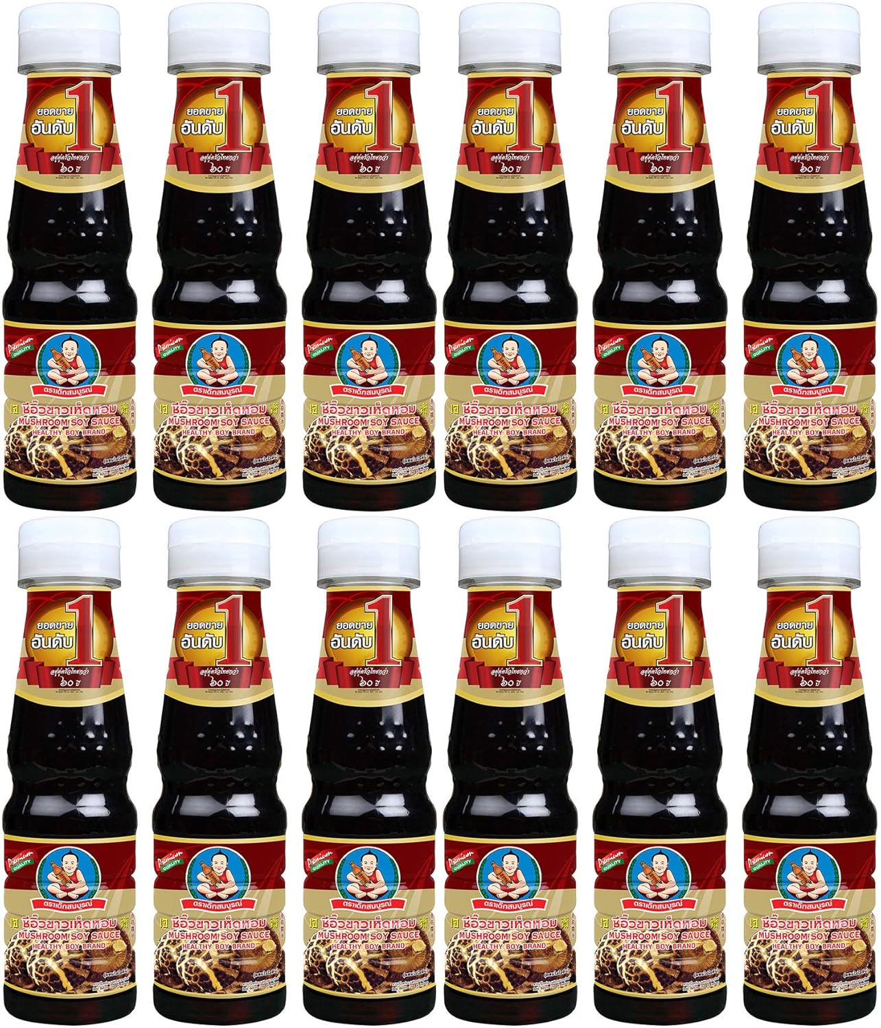Amazon Com Healthy Boy Thai Mushroom Thin Soy Sauce 5 Fl Oz Product Of Thailand Pack Of 12 Grocery Gourmet Food