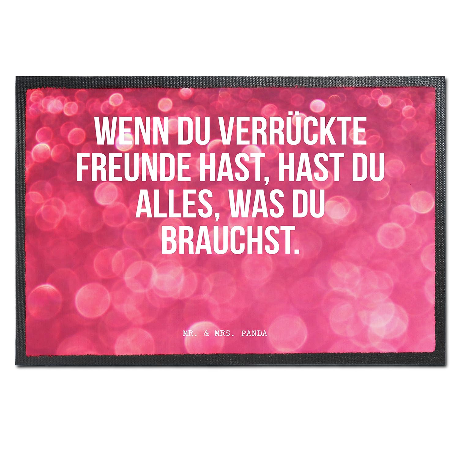 Amazonde Mr Mrs Panda Fußmatte Druck Spruch Wenn Du Verrückte