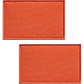JBSJBS Orange Blank Flag Embroidered Patches Plain Orange Flags Patch Solid Color Military Tactical Patch Team Logo Decorations(2Pack)
